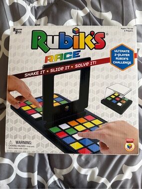 Race Kids Game - Black with Multicolor Tiles